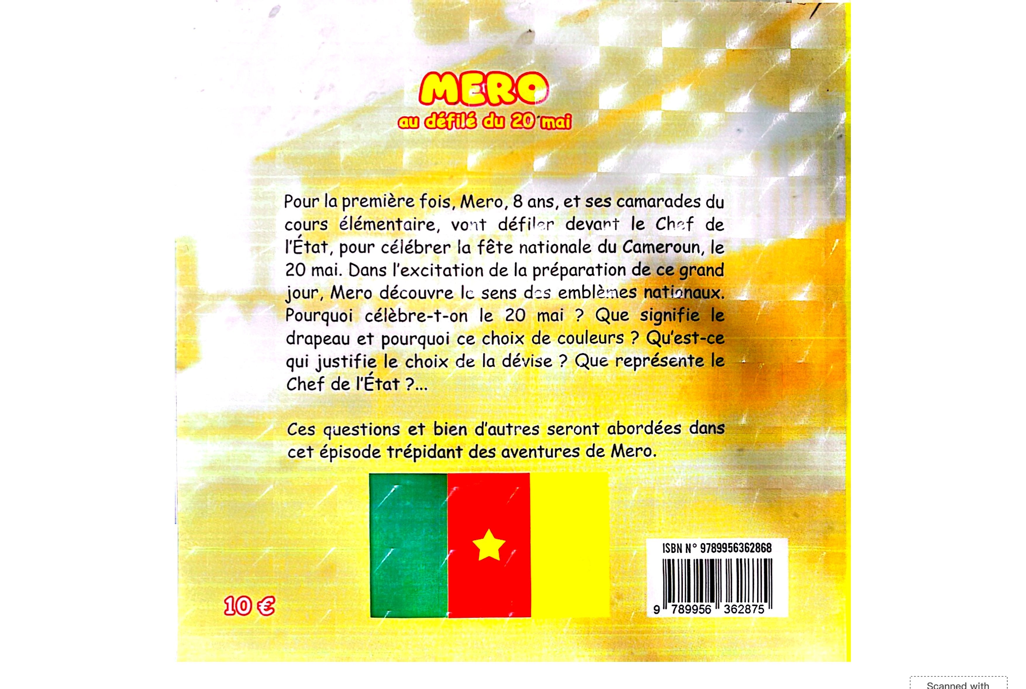 Mero au défilé du 20 mai – Livre jeunesse sur la fête nationale du Cameroun