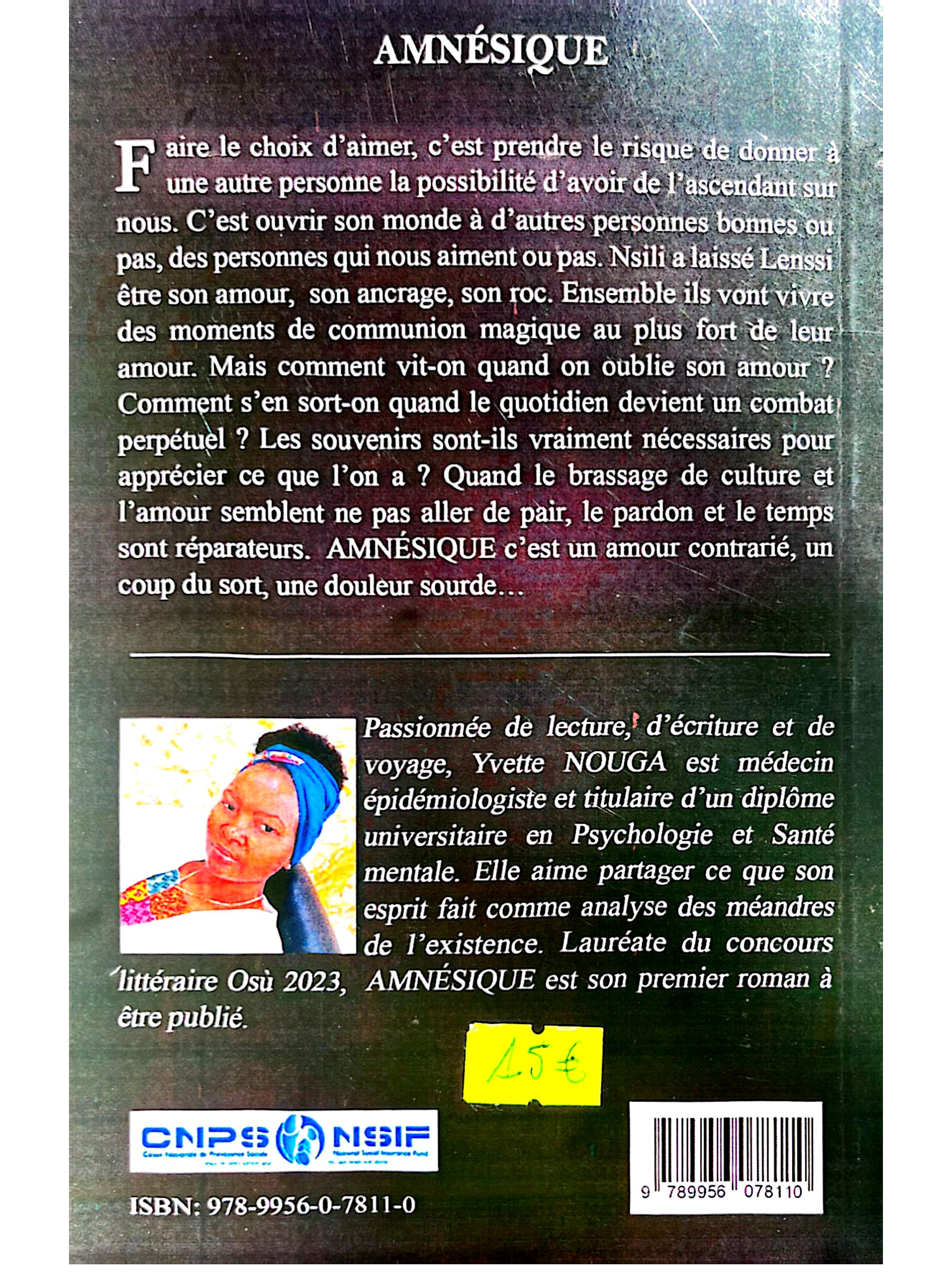 Amnésique – Roman d’amour et de mémoire perdue entre douleur, culture et résilience