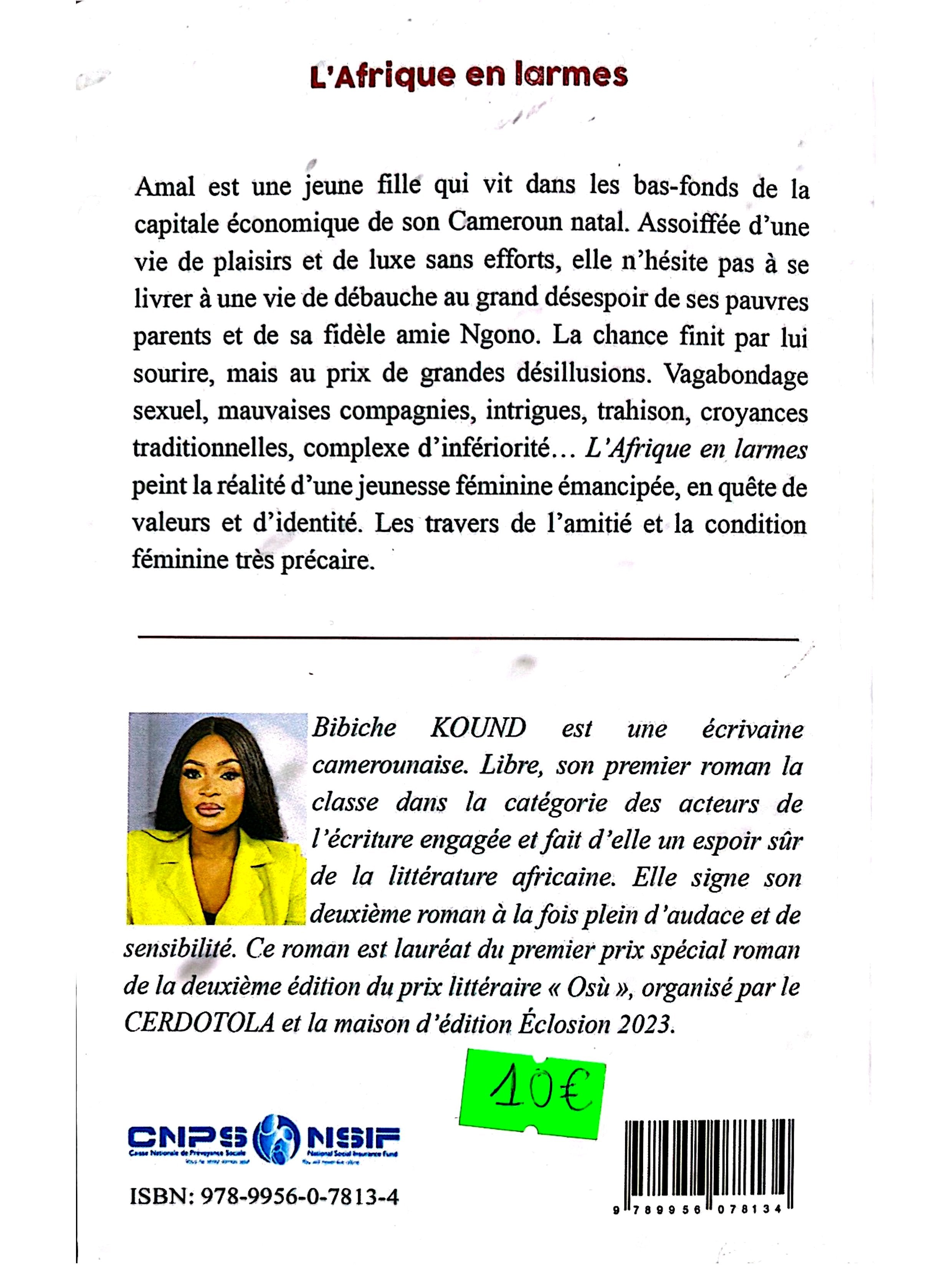 L’Afrique en larmes – Roman sur la jeunesse féminine en quête d’identité et de repères