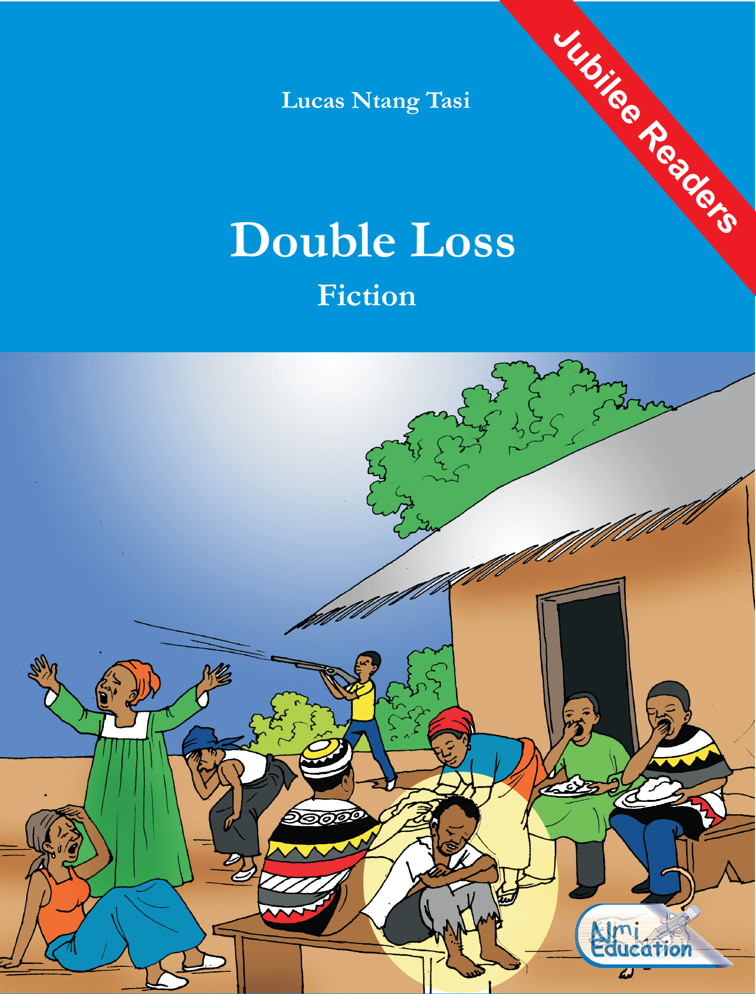 Book cover of Double Loss – African novel on funerals, tradition, and environment