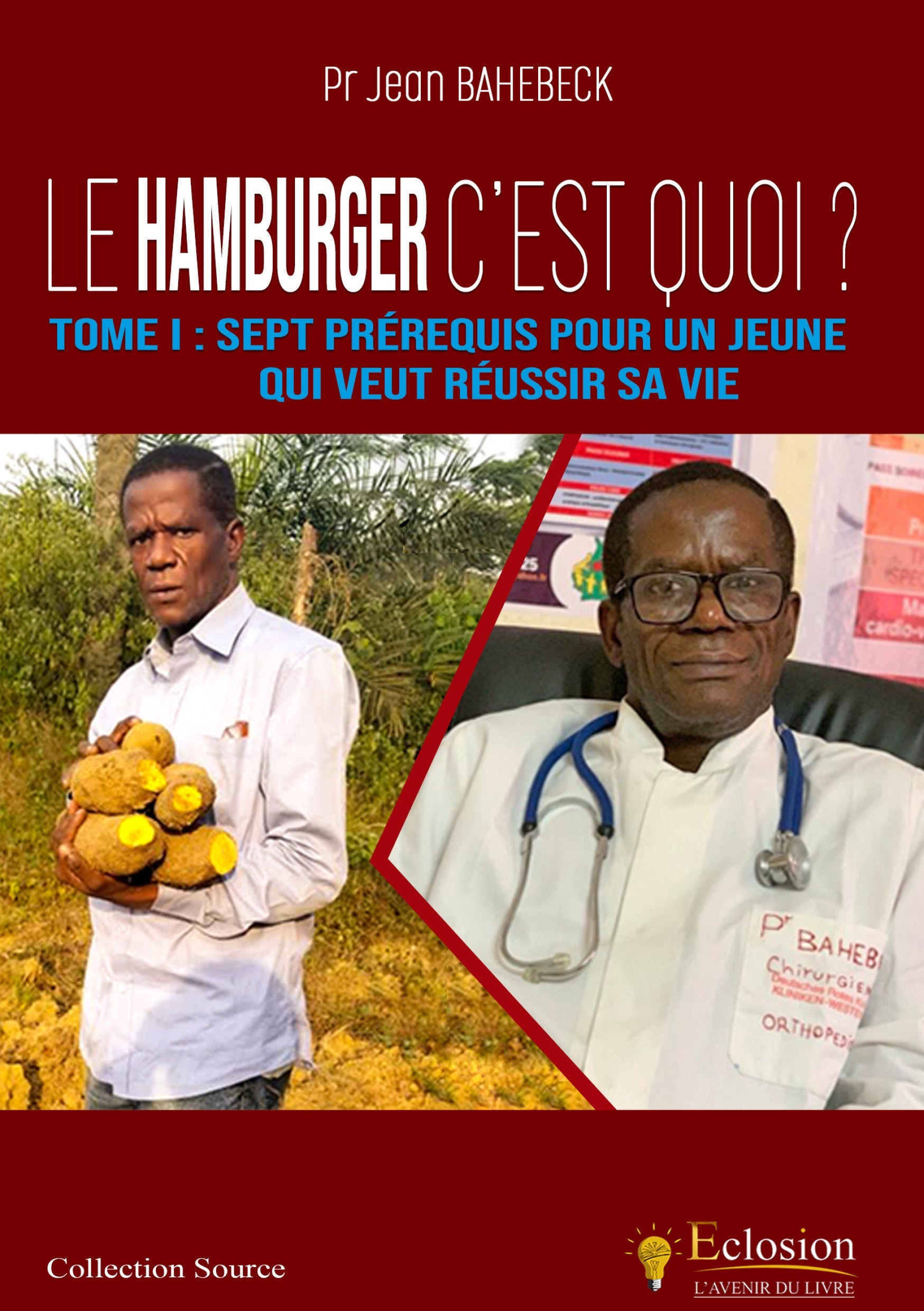 Couverture du livre Hamburger c’est quoi ? – Essai de développement personnel jeunesse africaine