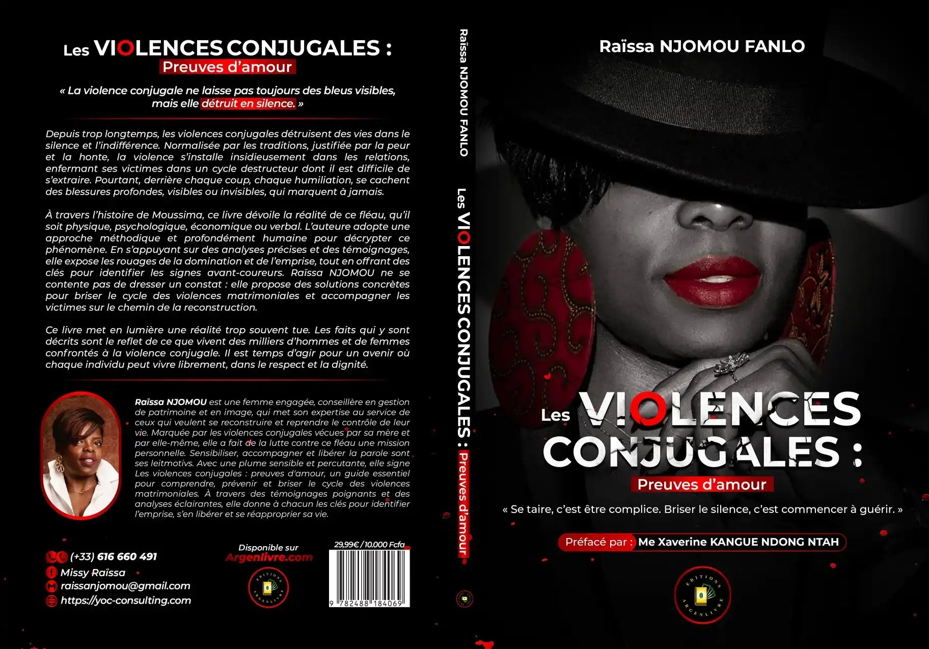 Couverture du livre Preuves d’amour de Raïssa NJOMOU sur les violences conjugales