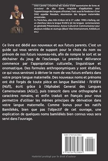 Mon prénom africain, mon prénom bamiléké: Pour la revalorisation et la ...